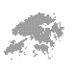 Hong Kong Dot Map vector image
