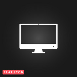 computer display icon monitor symbol vector image