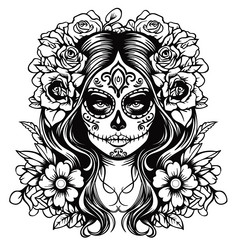 Day of the Dead Sugar Skull Vector Image