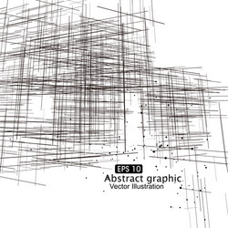 dot and line composition abstract graphics vector image