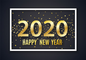 2020 new year background vector image