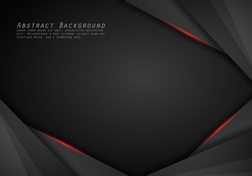 abstract metallic red black frame layout design vector image