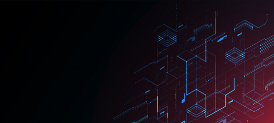 hi-tech digital technology and engineering theme vector image