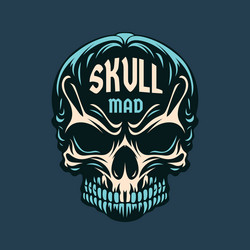 human skull logo sign Vector Image