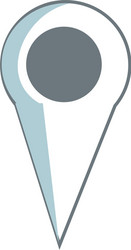 pointer map location gps navigation image vector image