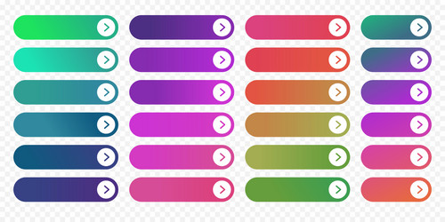 web button flat design template next arrow icon vector image