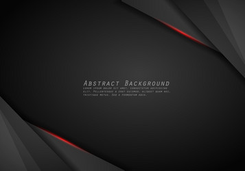 abstract metallic red black frame layout modern vector image