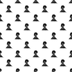 eruption of volcano pattern simple style vector image