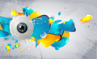 Human eye abstract Royalty Free Vector Image - VectorStock