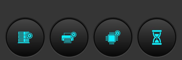 set server setting printer processor and old vector image