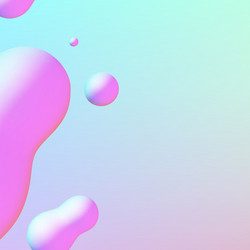 fluid design liquid blobs with vibrant intense vector image