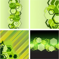 hexagon backgrounds vector