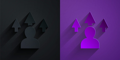 paper cut web design and front end development vector image