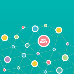 Abstract Data Network vector image