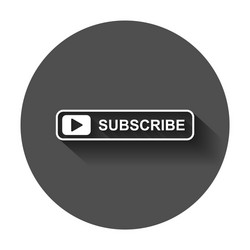 Business Subscribe Button with Shadow vector image