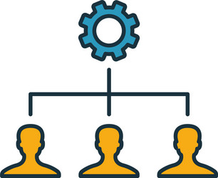 collaboration outline icon thin line element from vector image