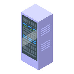 data server computing showing digital information vector image
