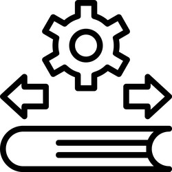 edu flow linear style icon design vector image