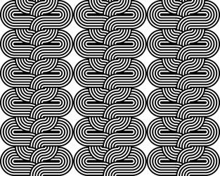 design seamless monochrome interlaced pattern vector image