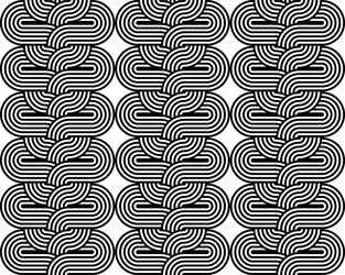 design seamless monochrome interlaced pattern vector