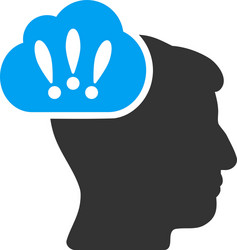 problem brainstorm flat icon vector image