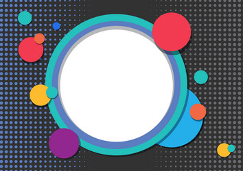 abstract round background template vector