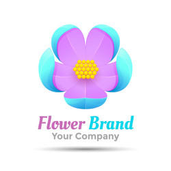 Creative colorful abstract logo design template Vector Image