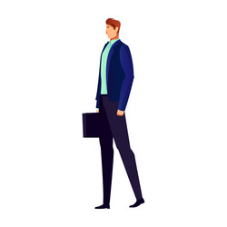 Man in suit icon vector