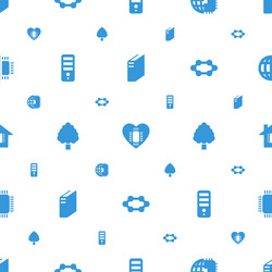 processor icons pattern seamless white background vector image