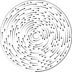 segmented circular concentric circle element vector image