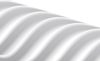 abstract 3d background with white wave forming vector image