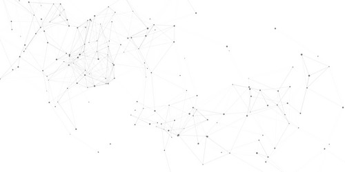 abstract banner with network communications vector image
