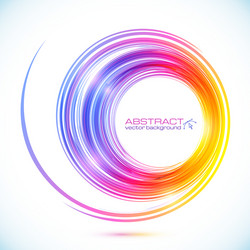 Dynamic Colorful Spiral Frame vector image
