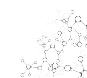 Molecular Structure Background vector image