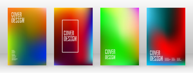 pastel soft rainbow gradient set color background vector image