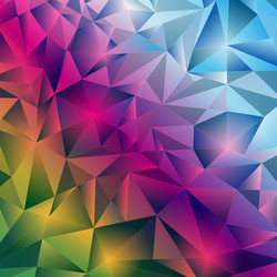 raindow pattern of ice gradient crystals vector image