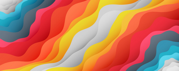 Dynamic Wavy Abstract Background vector image