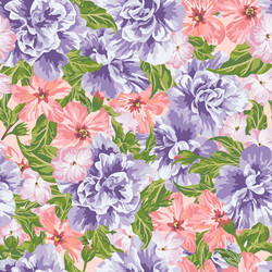 Pastel Floral Seamless Pattern Vector Image