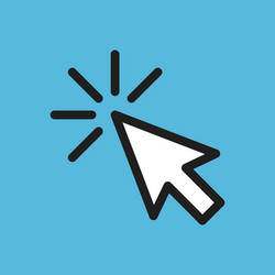pointer or cursor as arrow icon mouse clicking vector image