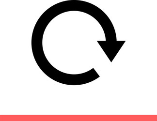 repeat icon for web or mobile app vector image
