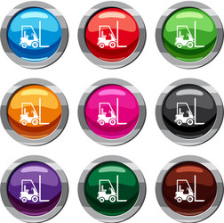 stacker loader set 9 collection vector image