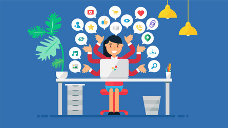 web virtual socail networks vector image