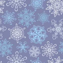 blue snowflake pattern design vector image