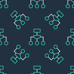 line algorithm icon isolated seamless pattern vector image