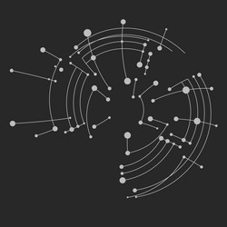 Abstract Line Network vector image