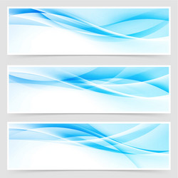 Dynamic Blue Swoosh Header vector image