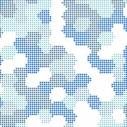 Halftone Hexagon Pattern vector image