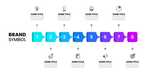 Infographic Line with Steps vector image