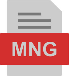 mng file document icon vector image