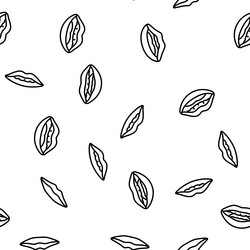 mouth character animation seamless pattern vector image